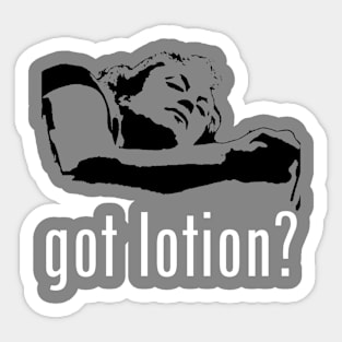 Got Lotion? Buffalo Bill (White & Black) Sticker